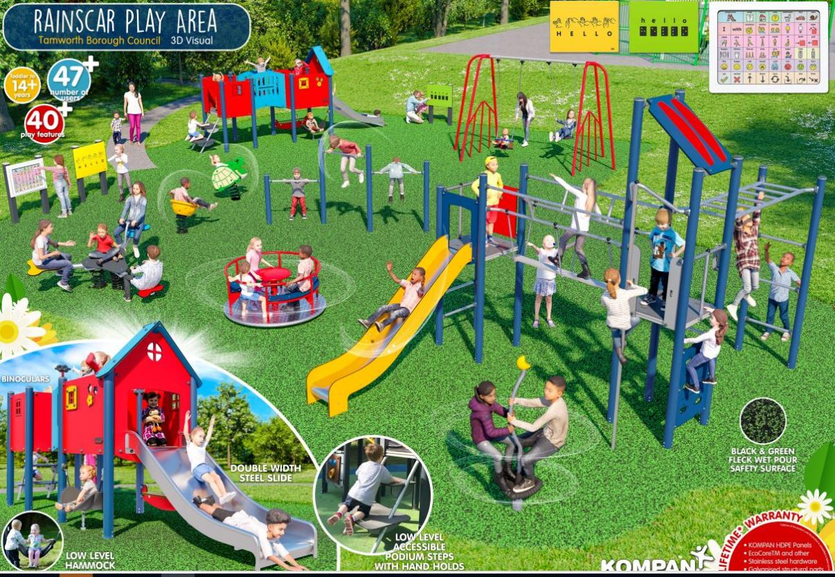 Rainscar Play Area plans