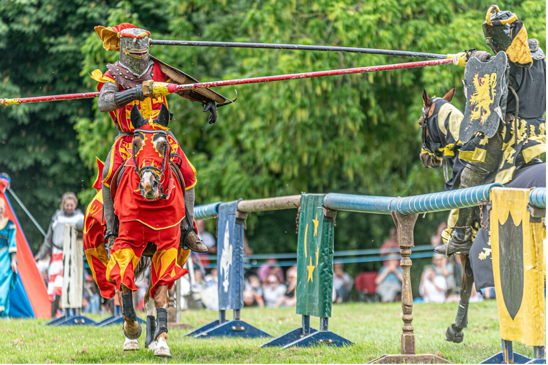 Jousters at the St George's Day celebration